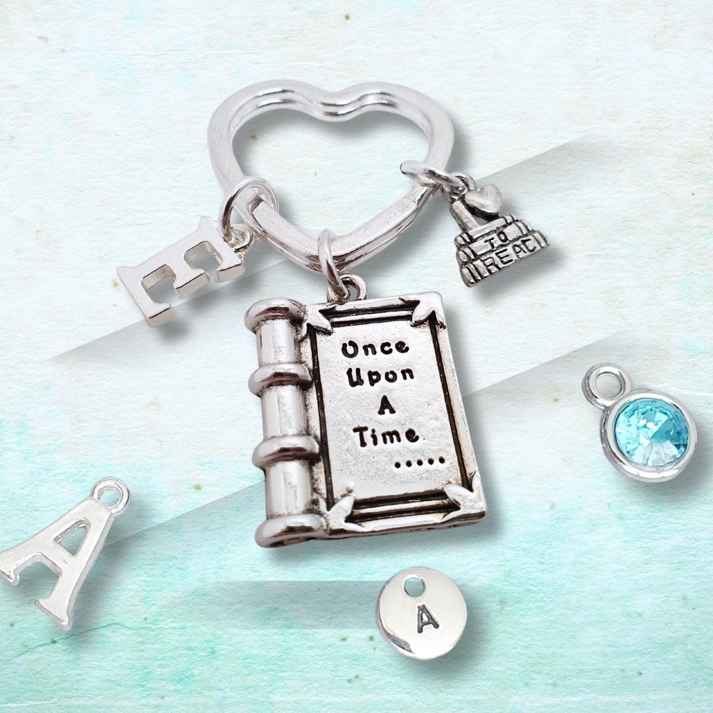 Book Keyring - Silver
