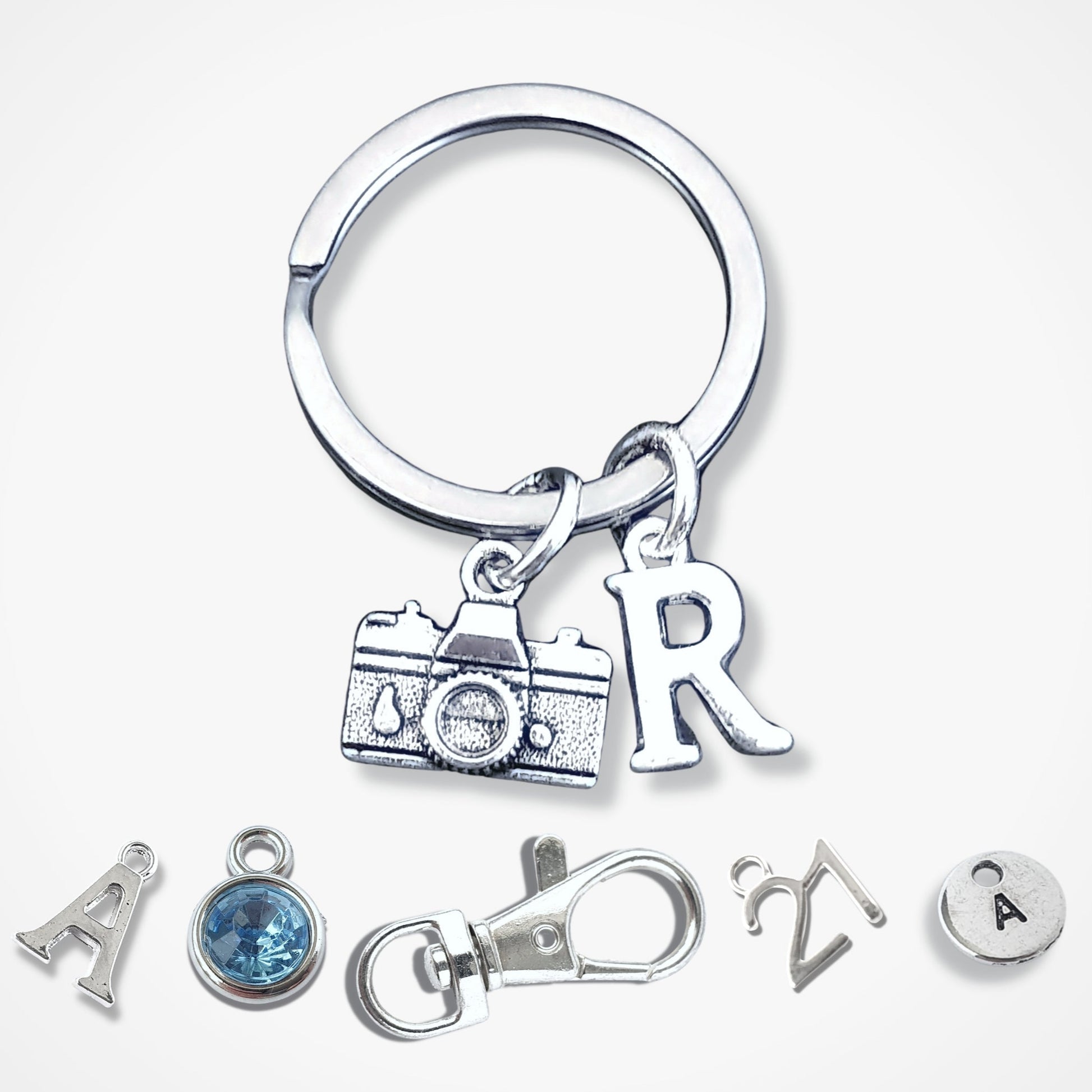 Camera Keyring Silver – Juliet English - Main Image