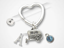 Load image into Gallery viewer, Caravan Keyring - Silver
