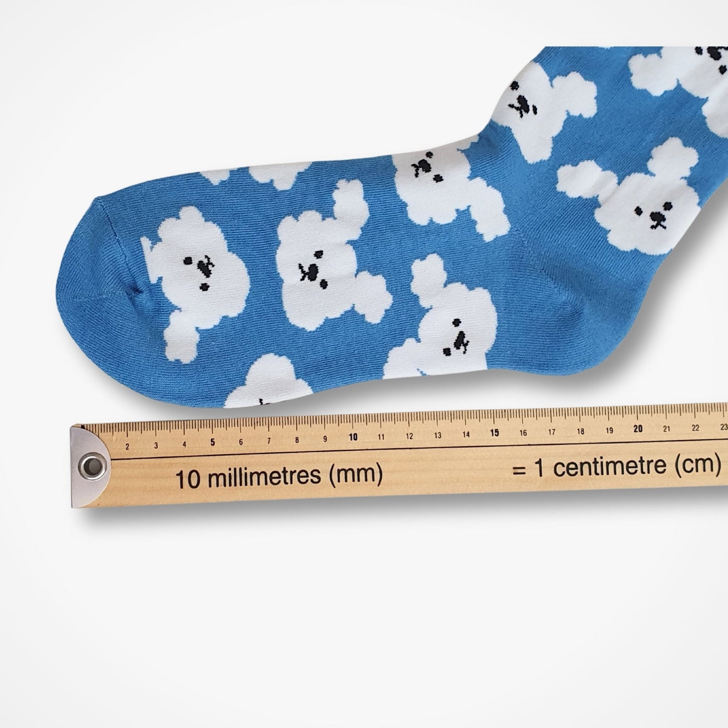 Cute Cloud Dog Socks - Blue