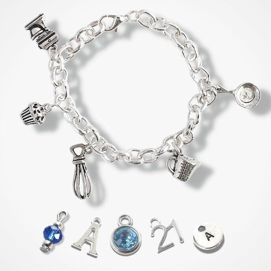 Cooks Charm Bracelet - Silver