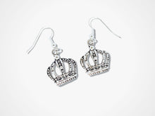 Load image into Gallery viewer, Crown Earrings - Silver
