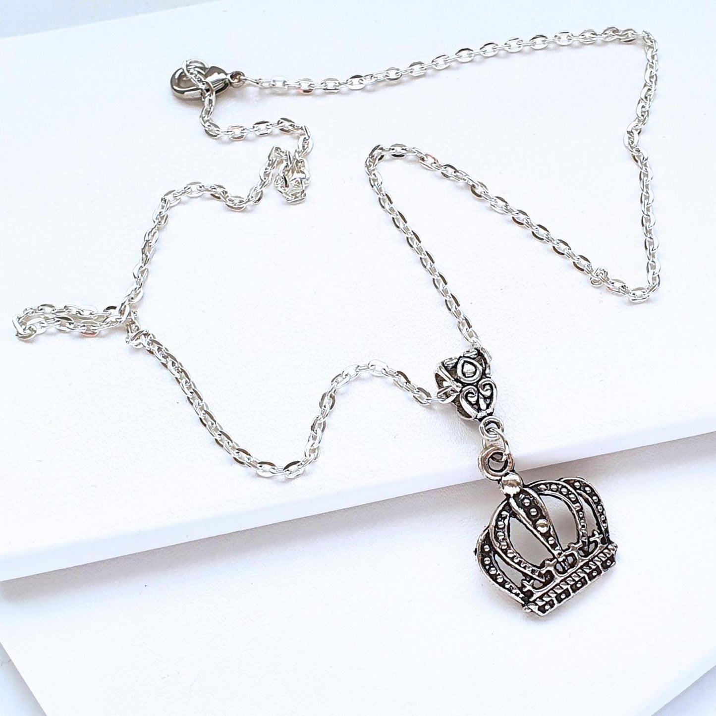 Crown Necklace - Personalise with birthstone and letters