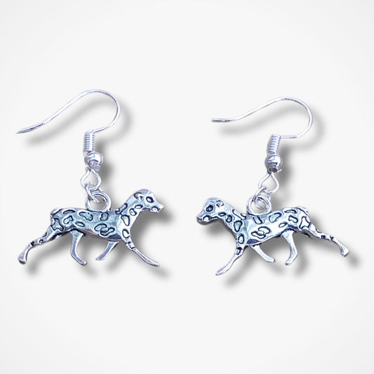 Dalmatian Earrings - Silver