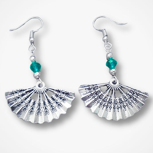 Fan earrings - Silver