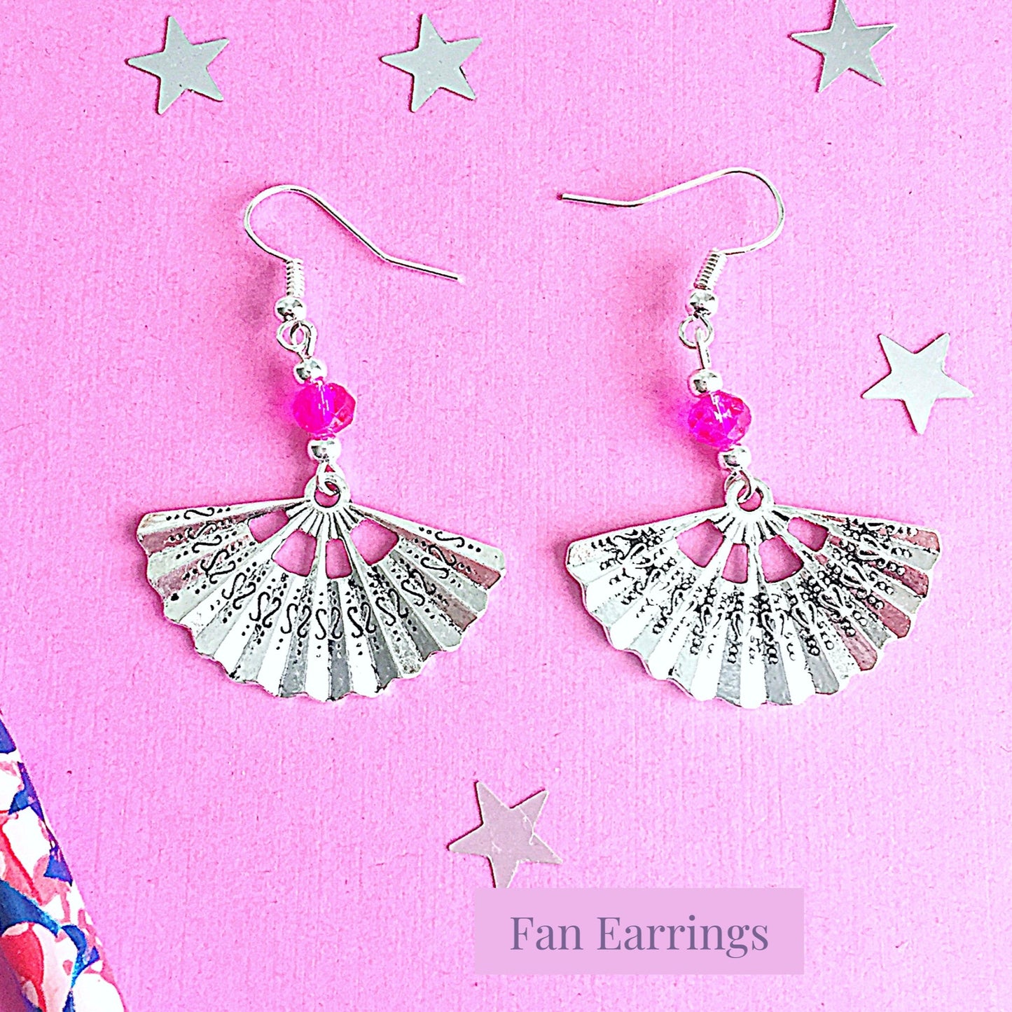 Fan earrings - Silver