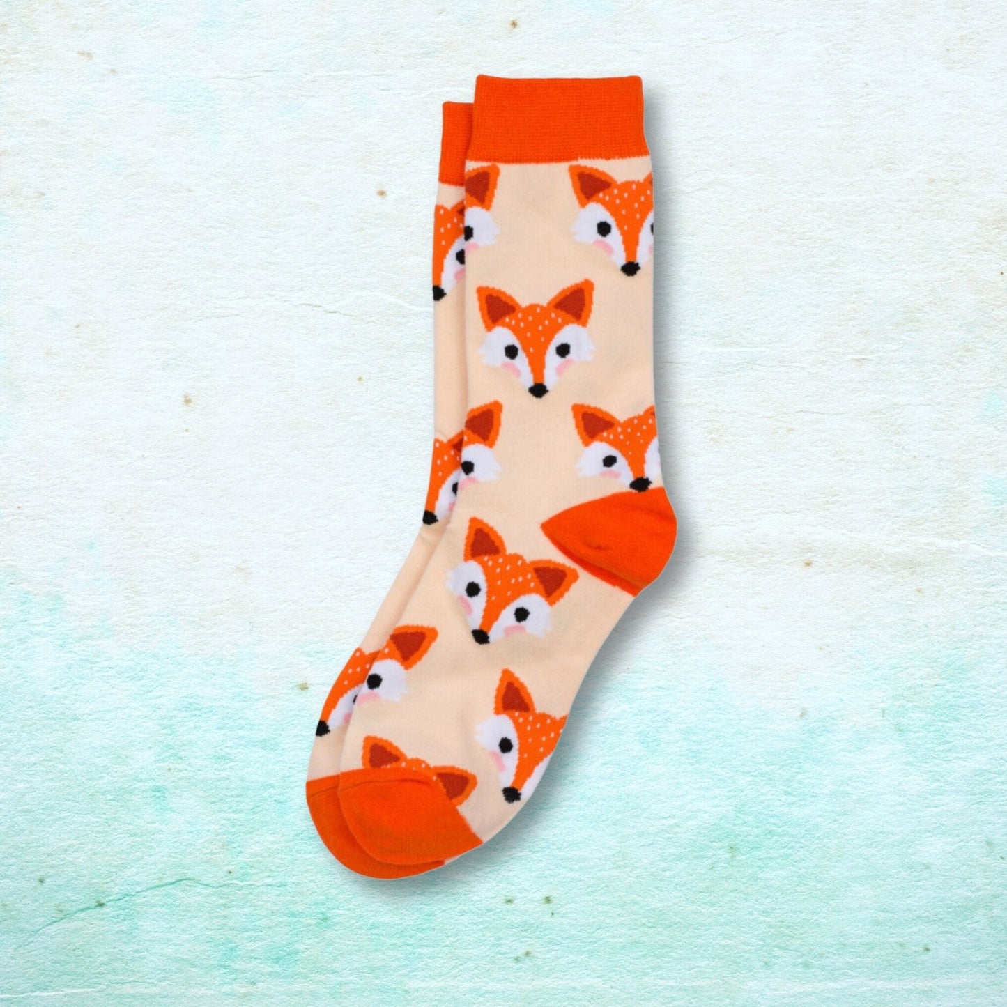 Cute Foxy Fox Head Socks - Novelty Footwear for Fox Lovers