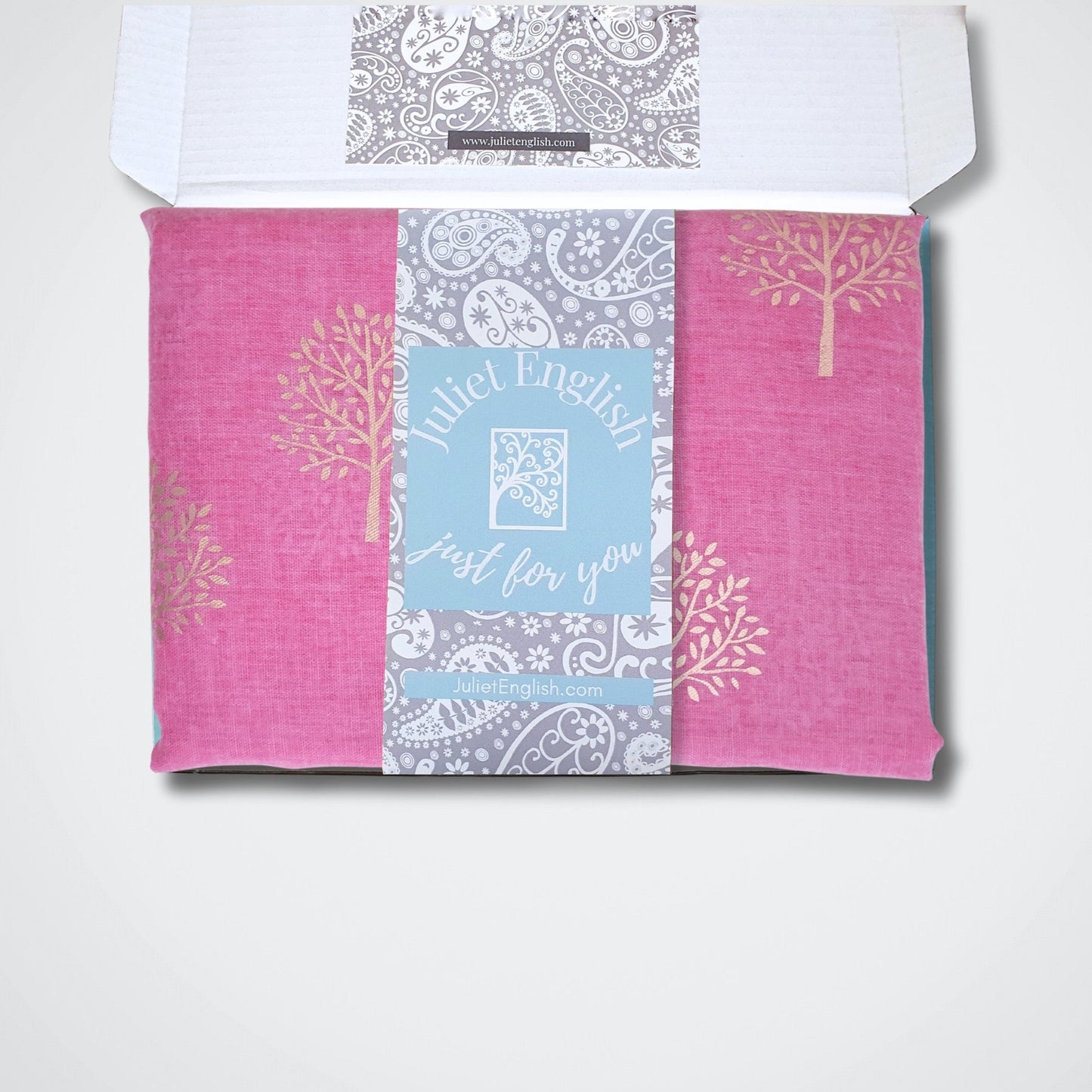 Foil Mulberry Tree Scarf - Fuchsia Pink