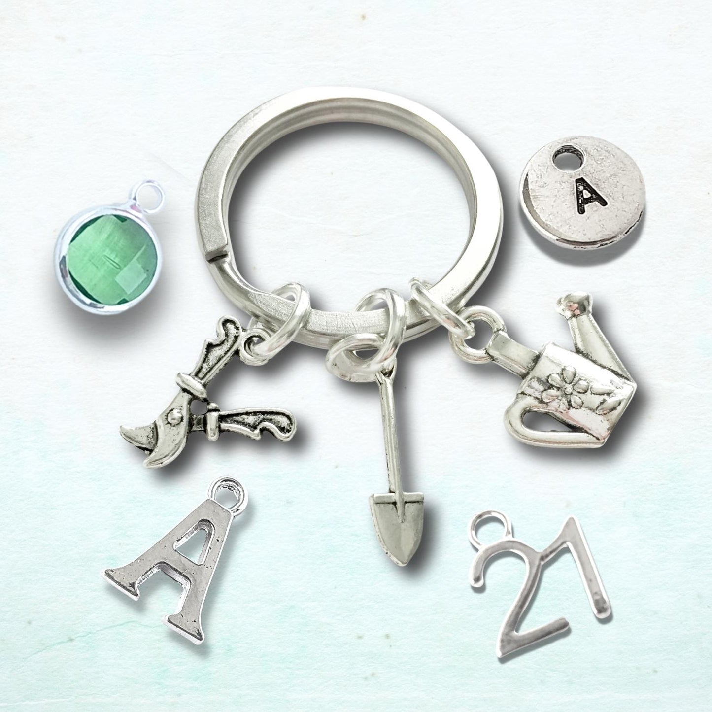 Gardener Keyring - Silver