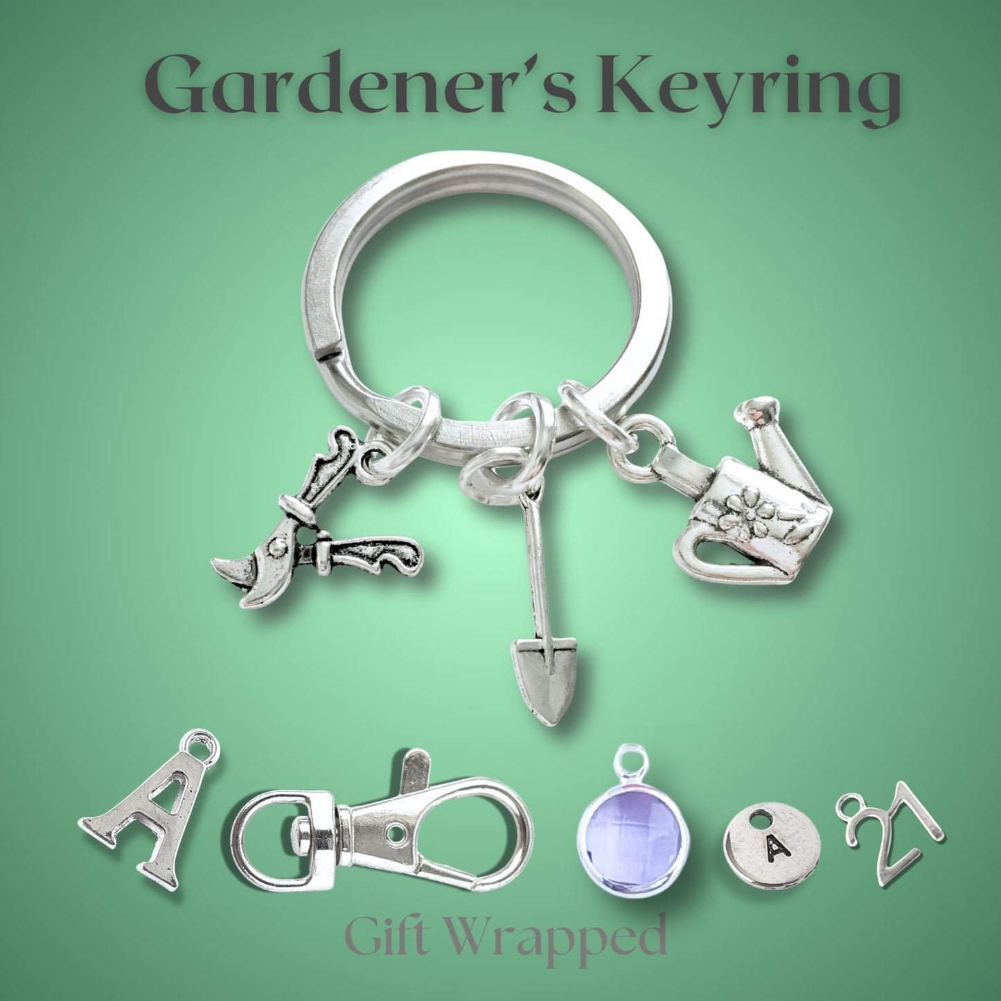 Gardener Keyring - Silver