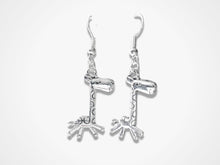 Load image into Gallery viewer, Giraffe Earrings - Silver
