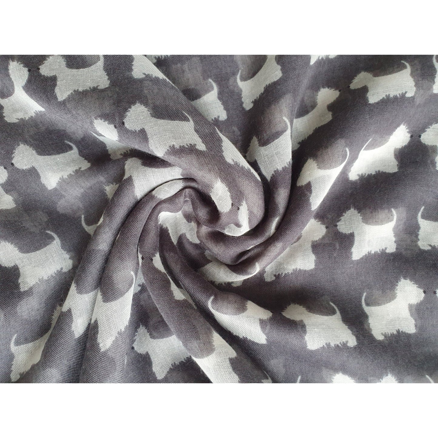 Customisable Scotty Dog Print Scarf - Unique Gift for Westie Owners and Dog Lovers