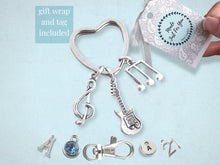 Load image into Gallery viewer, Electric Guitar Keyring - Silver
