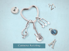 Load image into Gallery viewer, Electric Guitar Keyring - Silver

