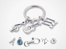 Load image into Gallery viewer, Classical Guitar Keyring - Silver
