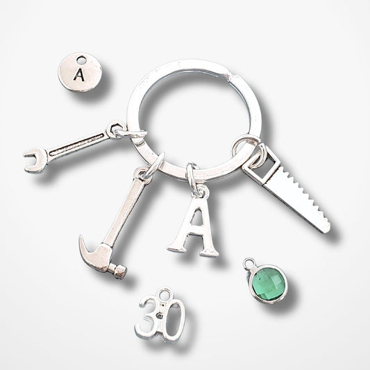 DIY Handyman Keyring - Silver