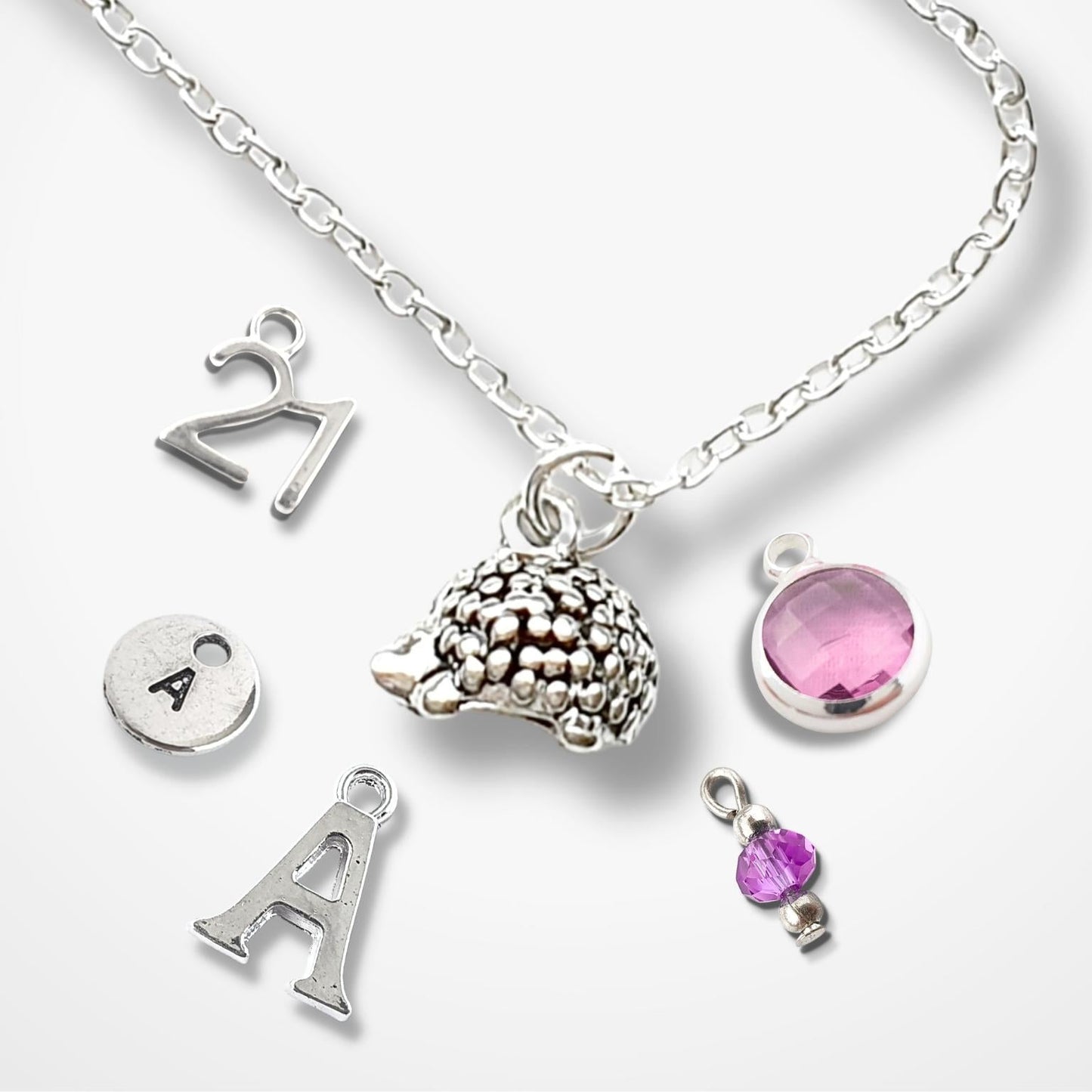 Hedgehog Necklace - Silver