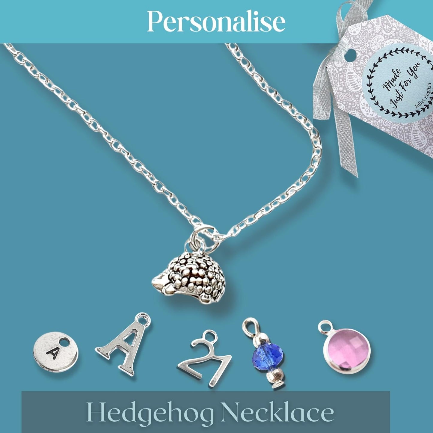 Hedgehog Necklace - Silver