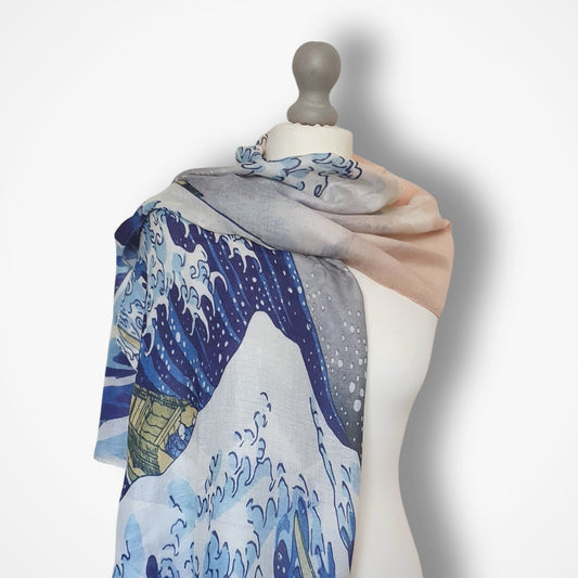 Great Wave Scarf - Silk