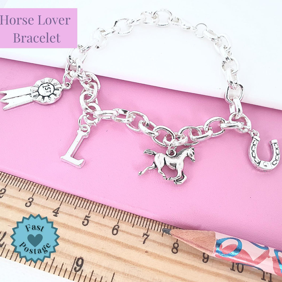 Horse Charm Bracelet - Silver