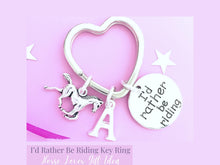 Load image into Gallery viewer, I&#39;d Rather be Riding Keyring - Silver

