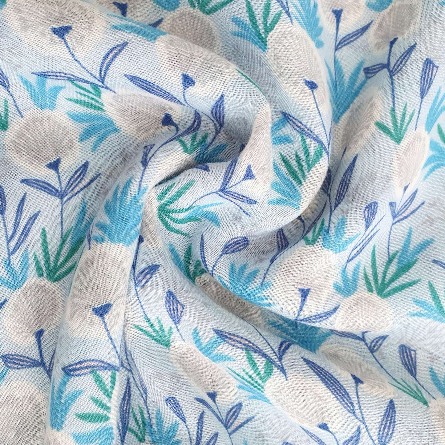 Pretty Ladies Dandelion Scarf - Blue