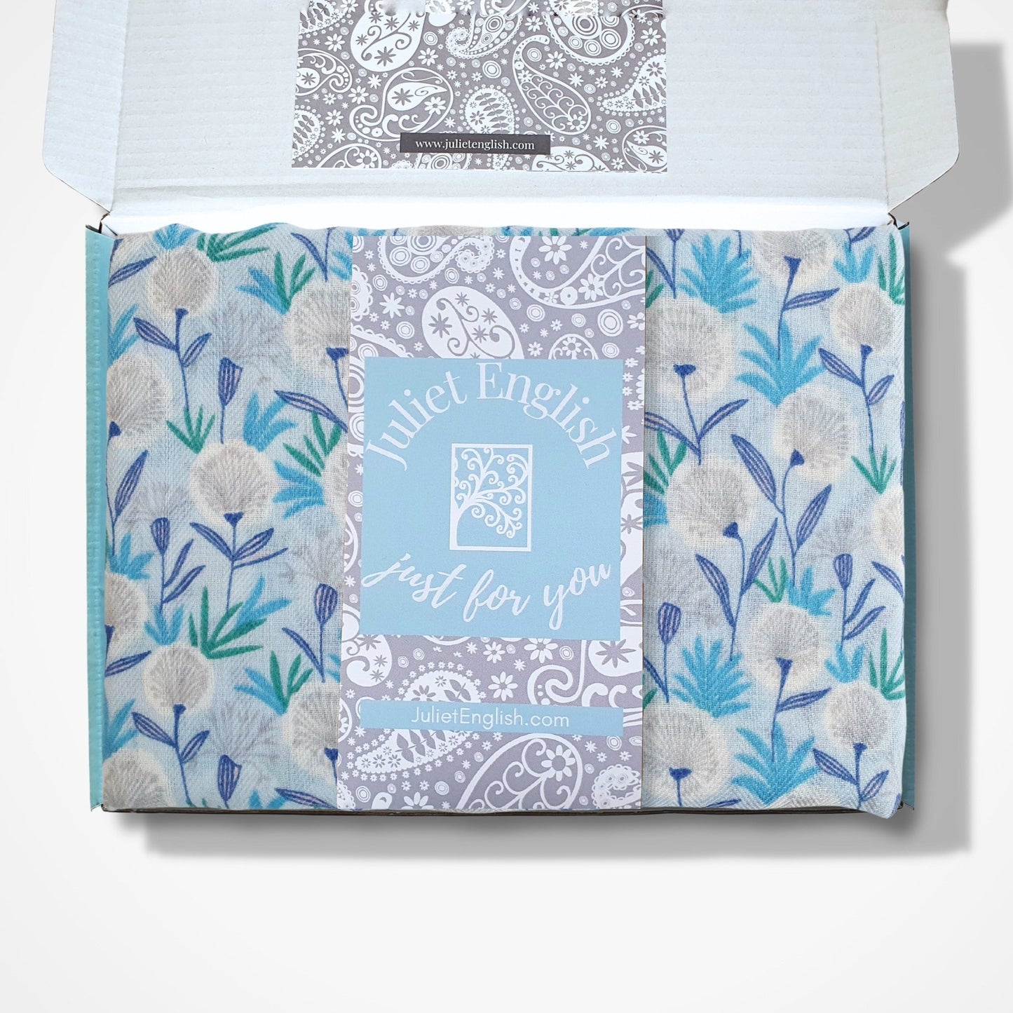 Pretty Ladies Dandelion Scarf - Blue