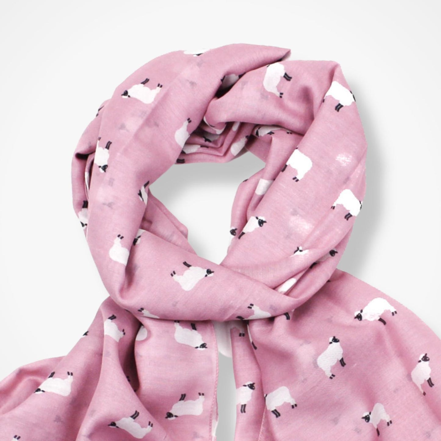 Little Sheep Scarf - Light Pink