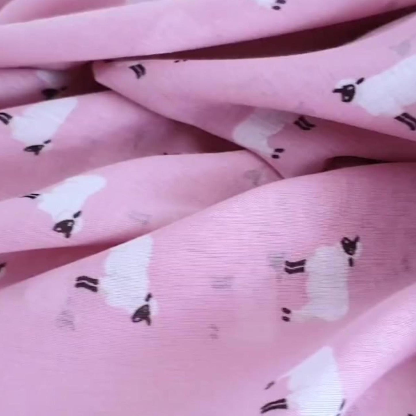 Little Sheep Scarf - Light Pink