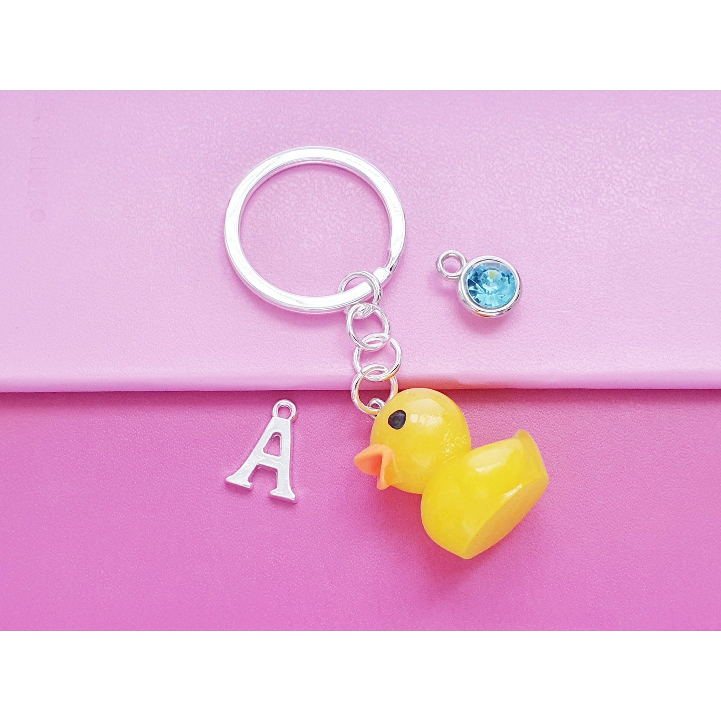 Duck Keyring - Silver