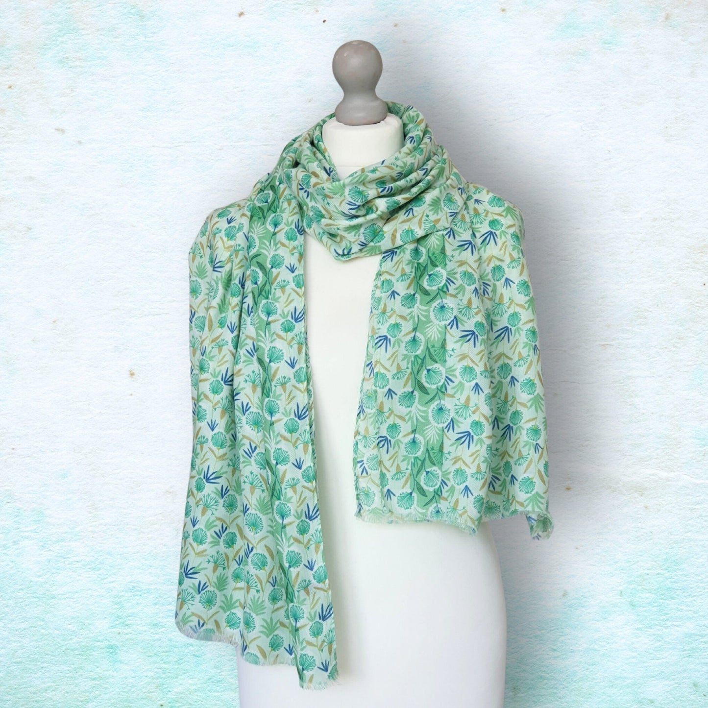 Pretty Ladies Dandelion Scarf - Green