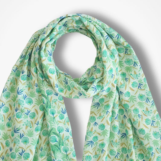 Pretty Ladies Dandelion Scarf - Green
