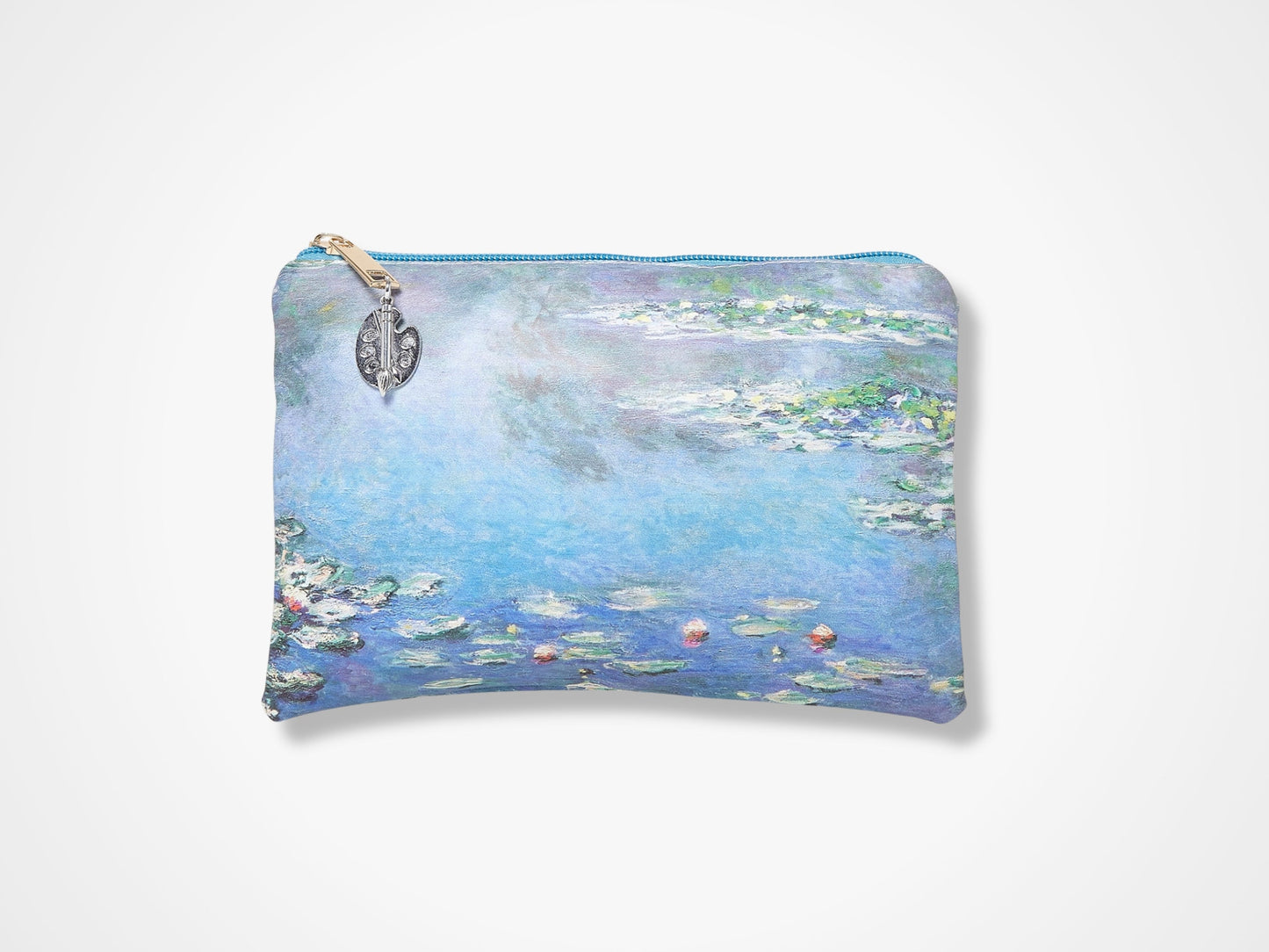 Monet's Water Lilies Make Up/Cosmetics Bag - Blue