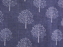 Load image into Gallery viewer, Lightweight Tree Print Scarf - Denim Blue
