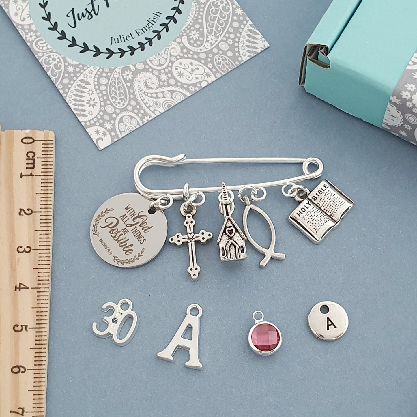 Christian Brooch - Silver