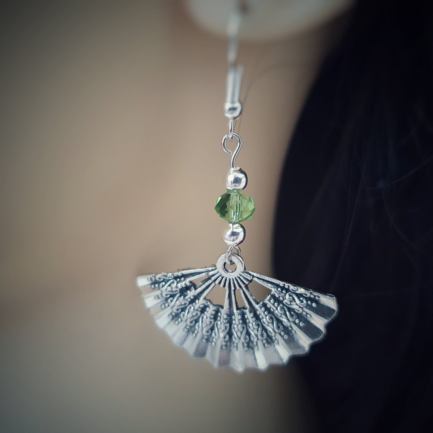 Fan earrings - Silver