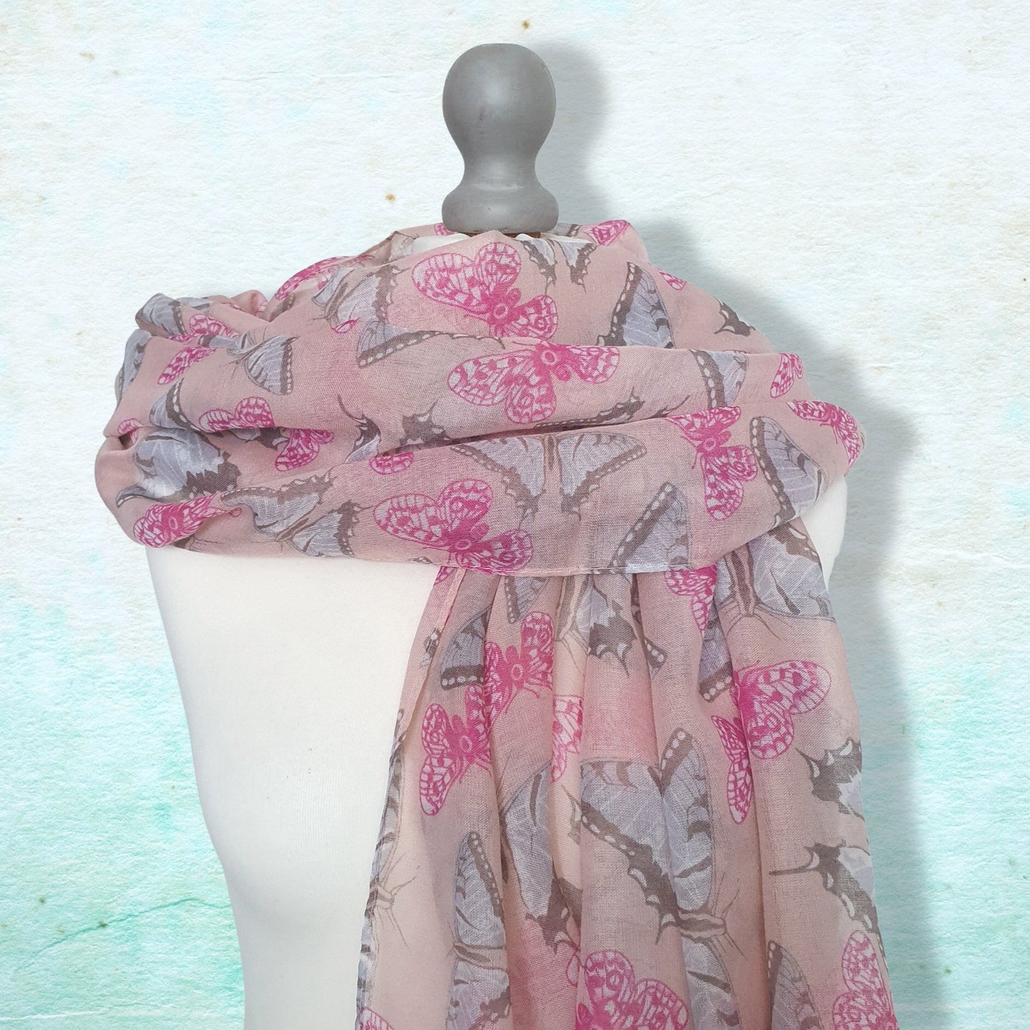 Butterfly Scarf - Pink