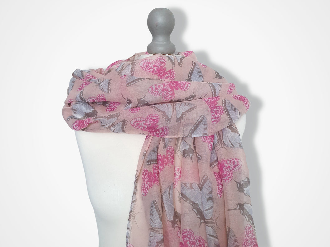 Butterfly Scarf - Pink