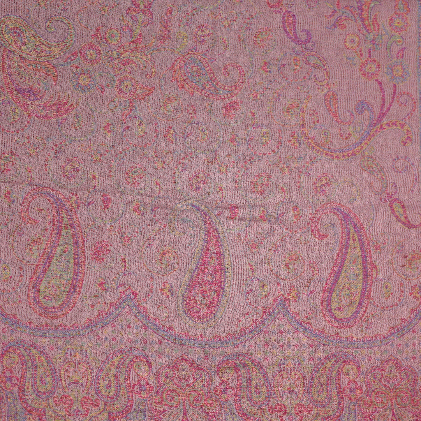 Pashmina Style Paisley Scarf - Pink