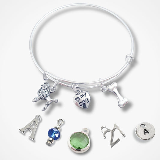 Poodle Bangle - Silver