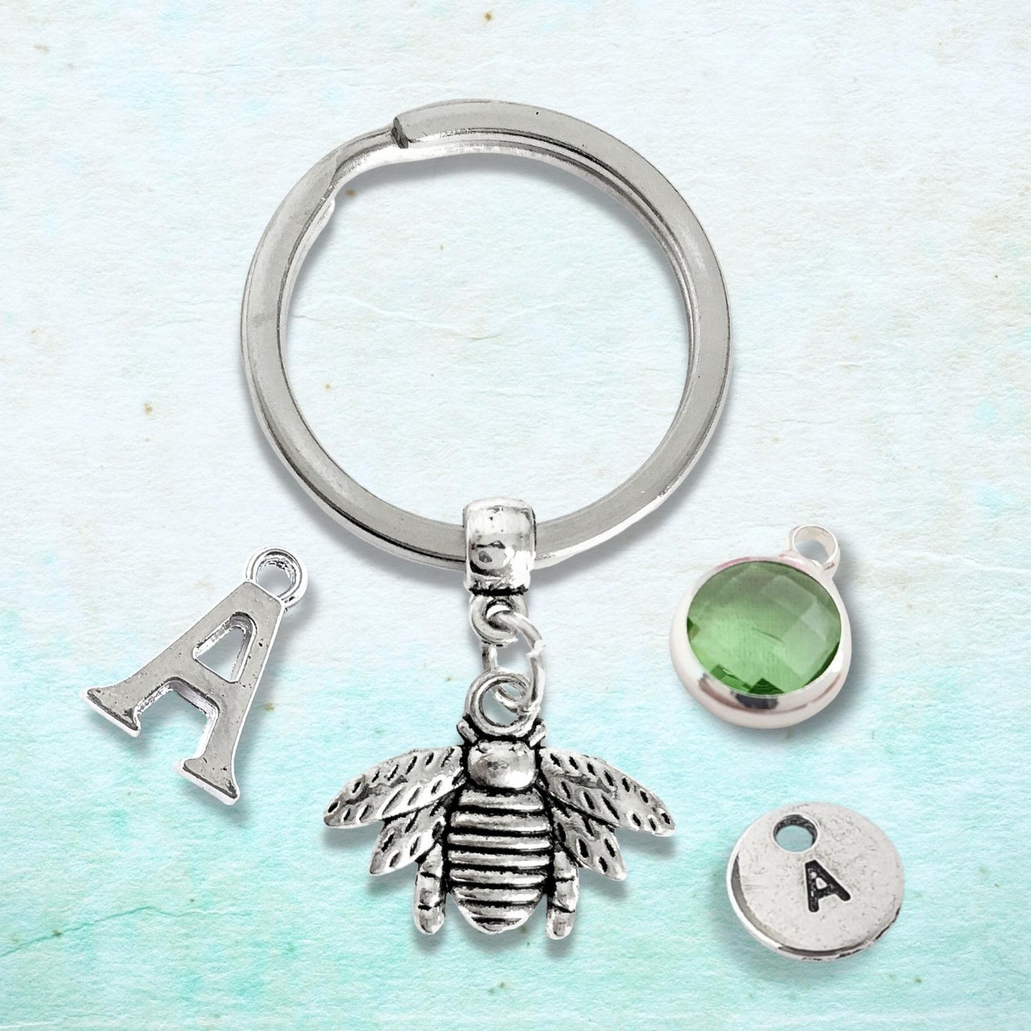 Bee Keyring - Silver
