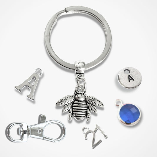 Bee Keyring - Silver