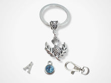 Load image into Gallery viewer, Scottish Thistle Keyring - Silver
