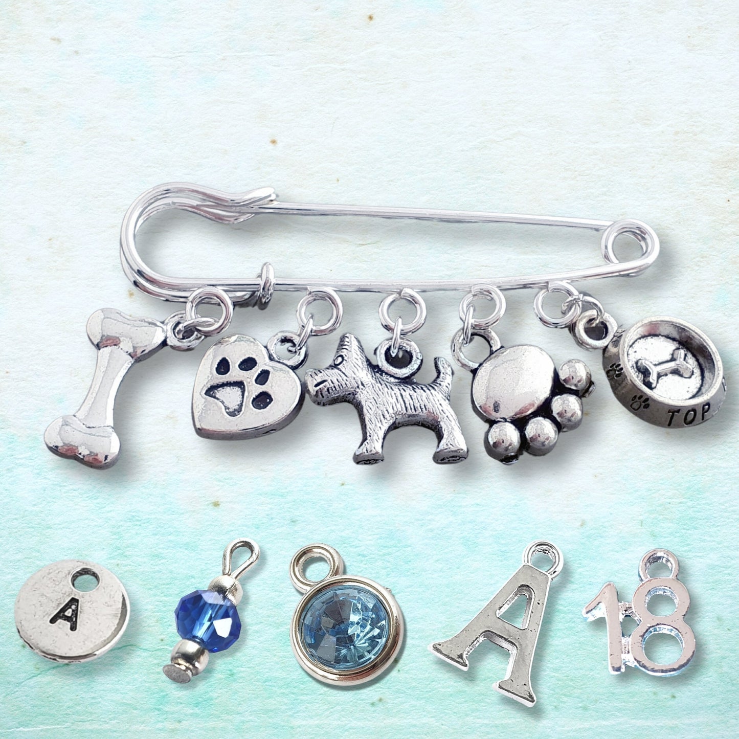 Scotty Dog Brooch - Silver