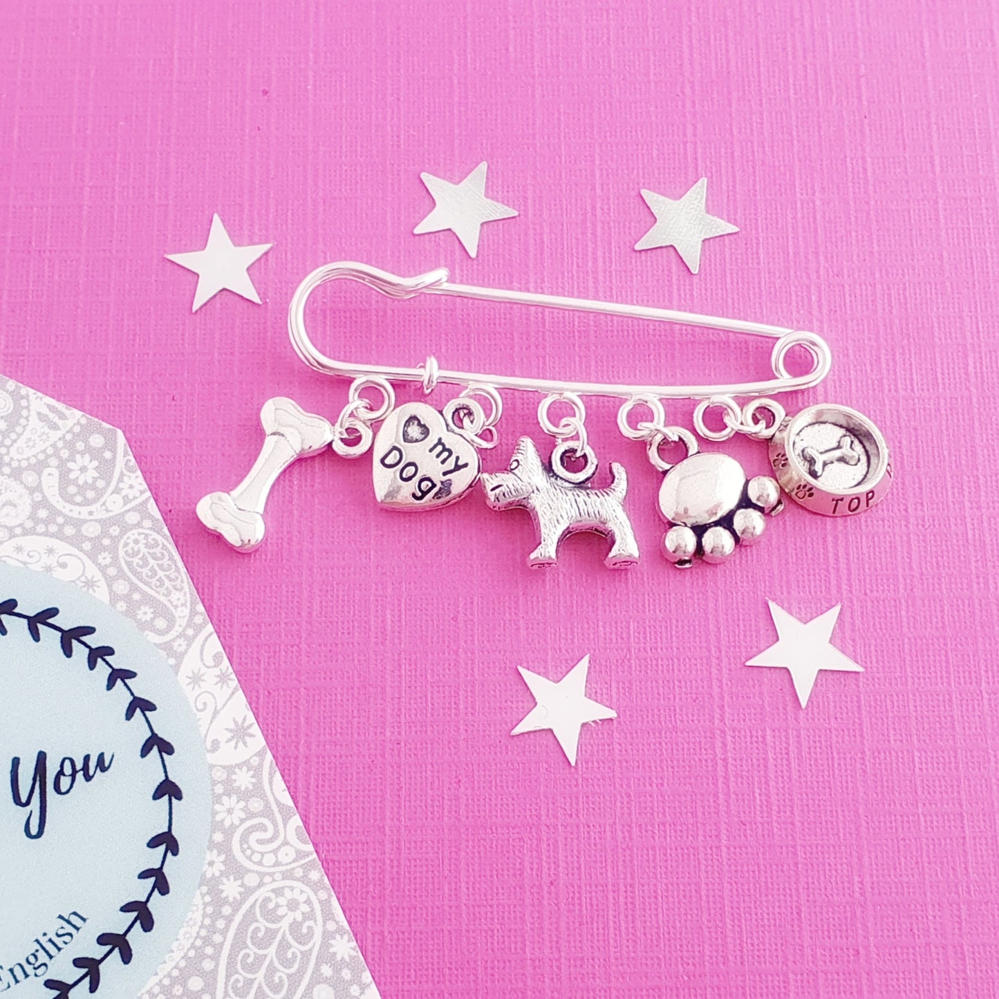 Scotty Dog Brooch - Silver