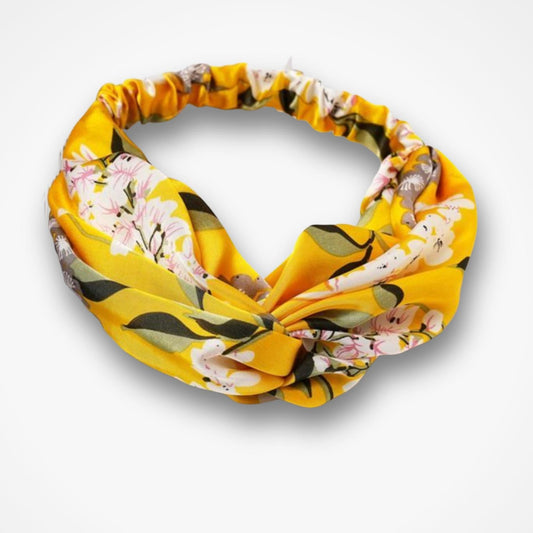 Cherry Blossom Headband - Mustard