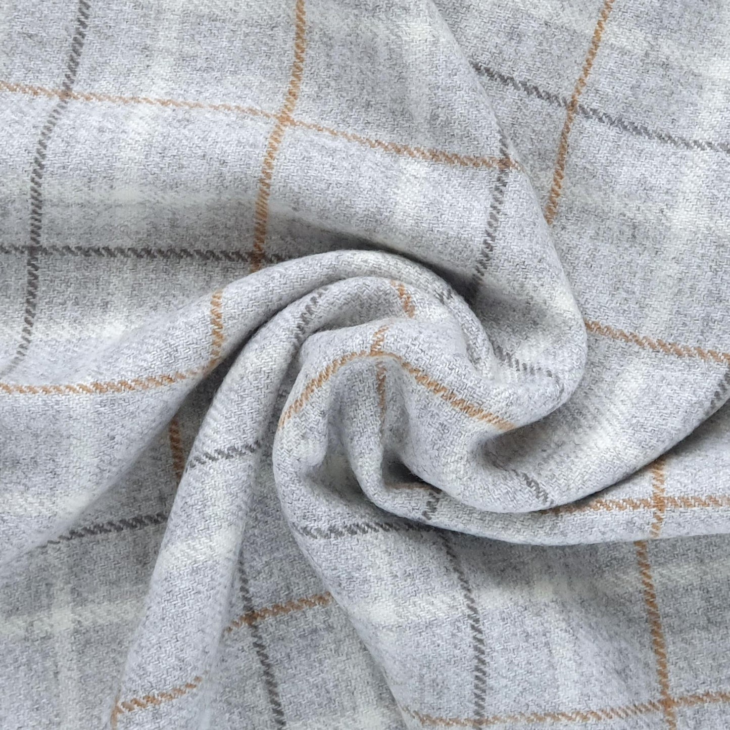 Gray fabric with a subtle check pattern