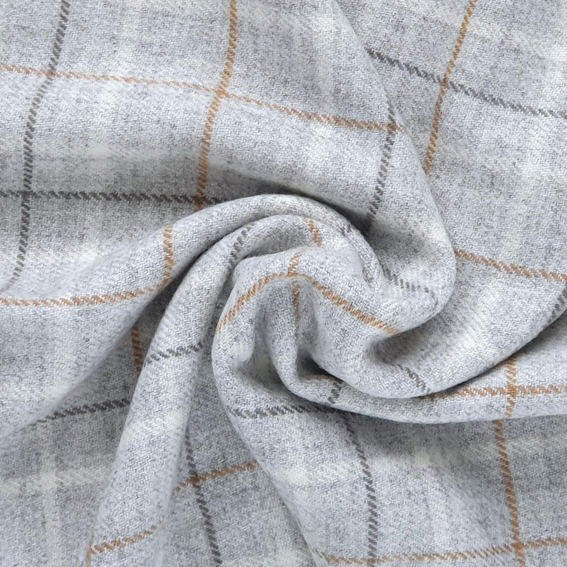 Gray fabric with a subtle check pattern
