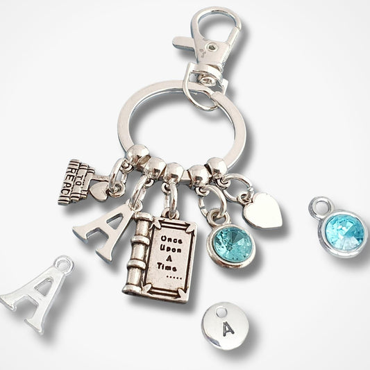 Reading Lover's Keyring - Silver