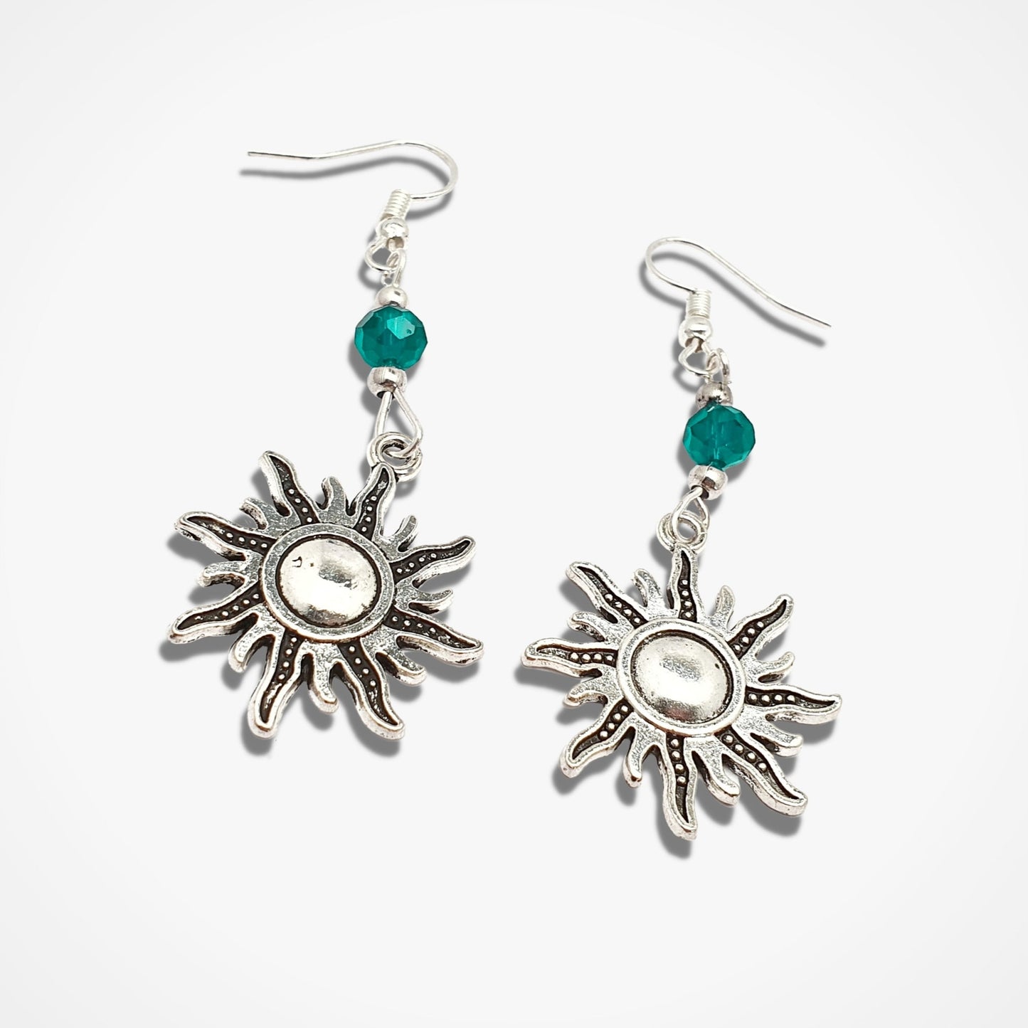 Cosmic Sun Earrings - Silver